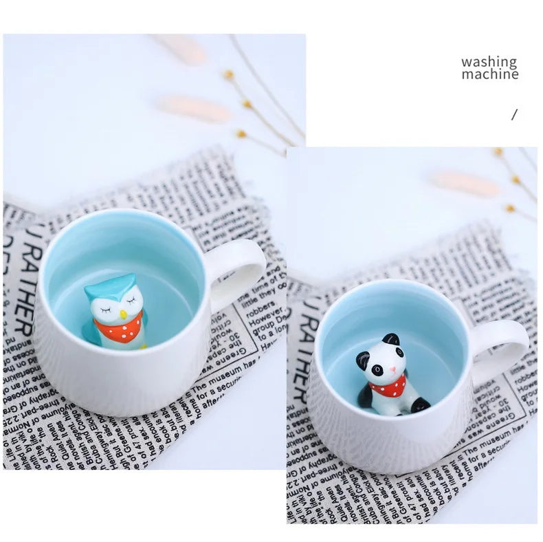 Cute Animal Ceramic Mugs
