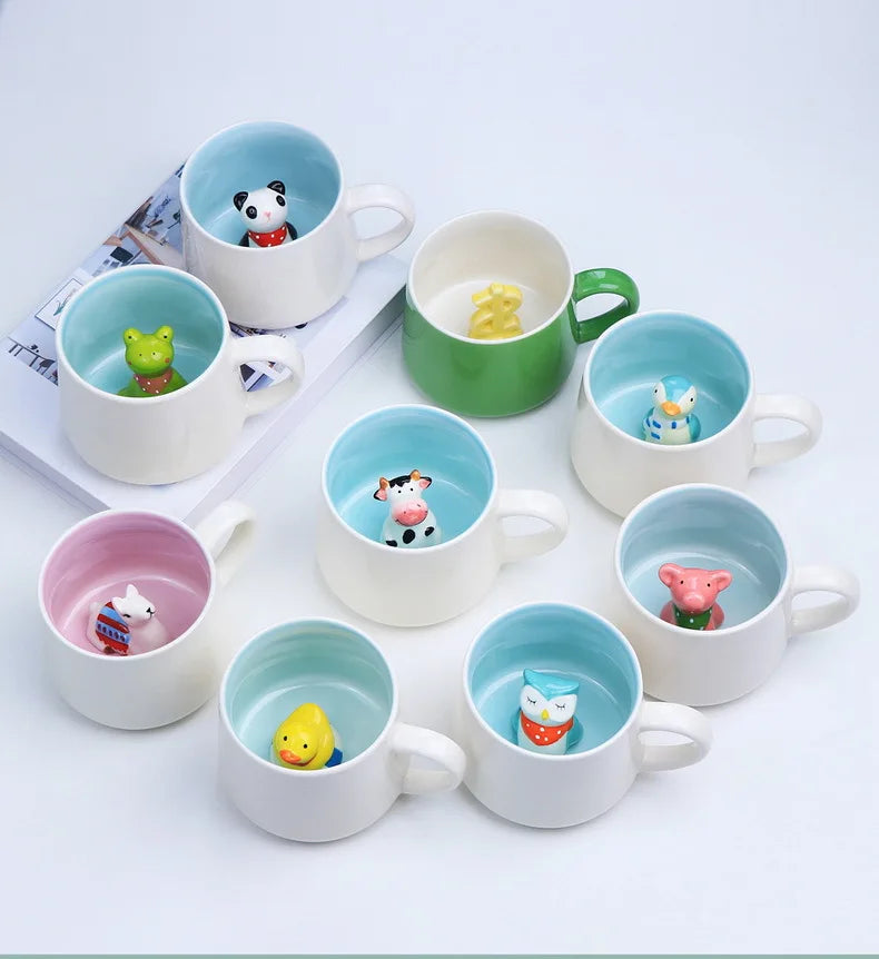 Cute Animal Ceramic Mugs