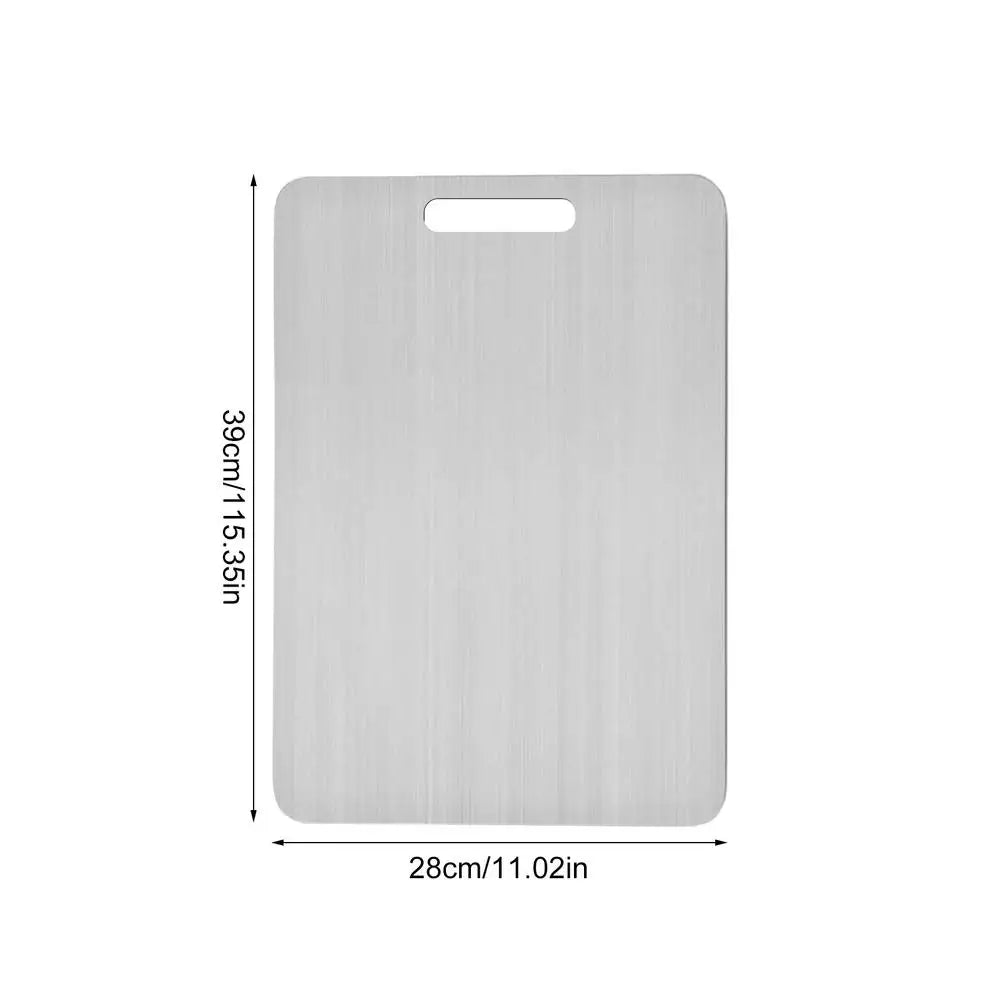 Titanium Kitchen Cutting Boards in Stainless 304 Steel Thickened & Double-Sided