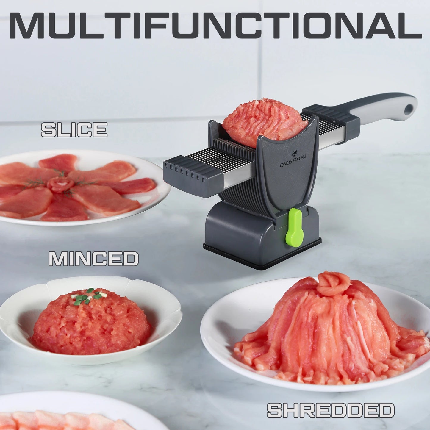 ONCE for All Meat Slicer and Knife Set for Meat Slicing