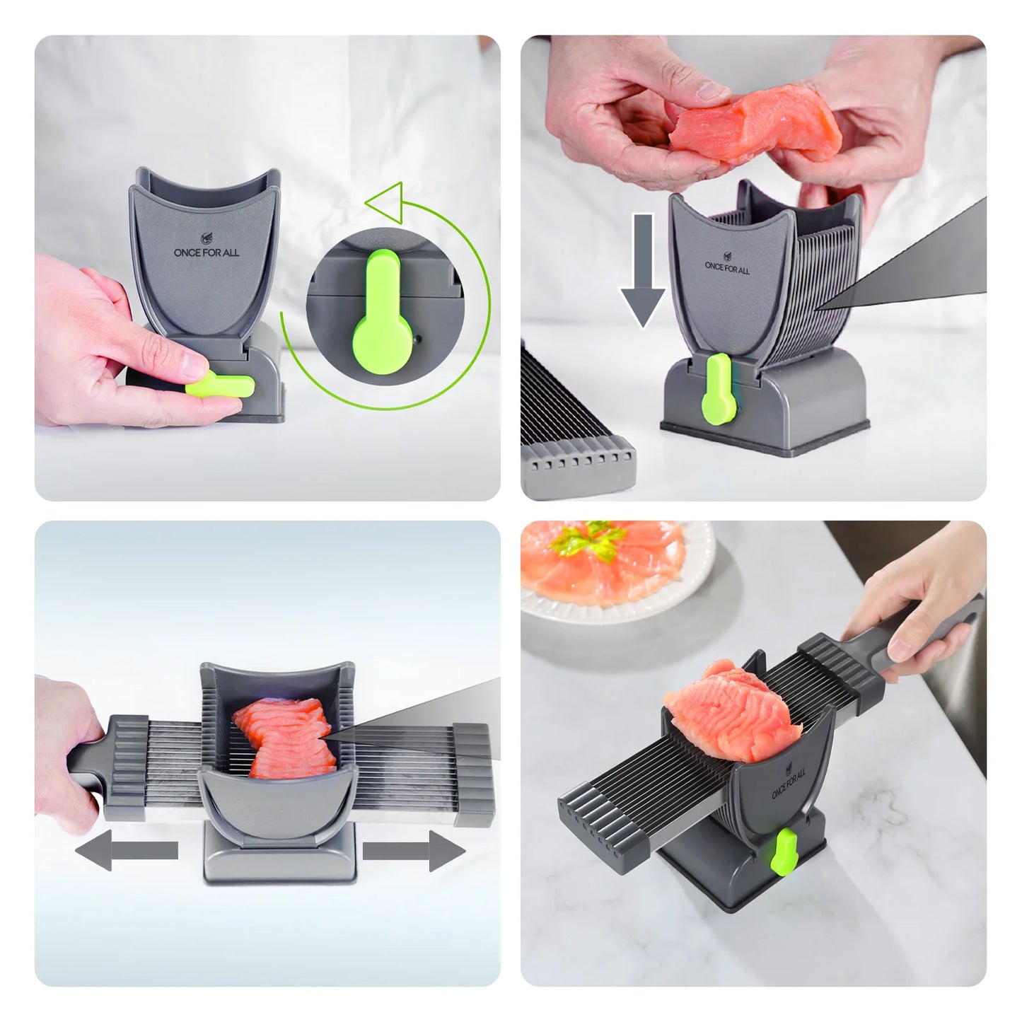 ONCE for All Meat Slicer and Knife Set for Meat Slicing
