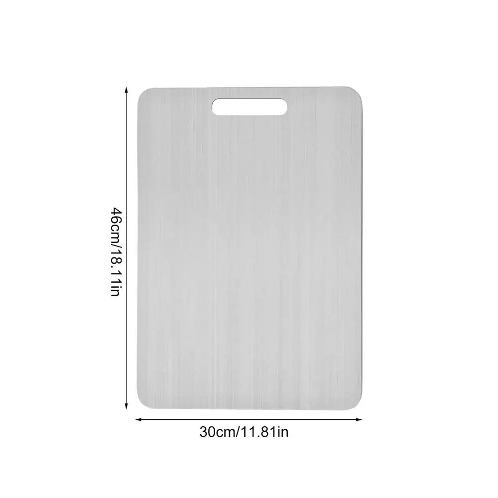 Titanium Kitchen Cutting Boards in Stainless 304 Steel Thickened & Double-Sided