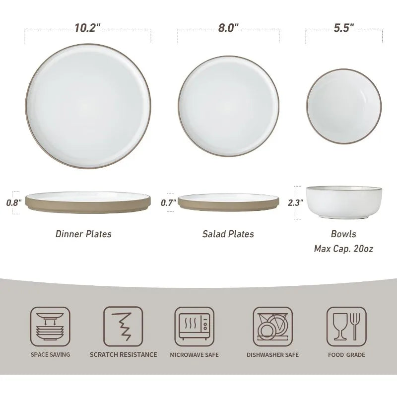 12 Pieces Dinnerware Set for 4