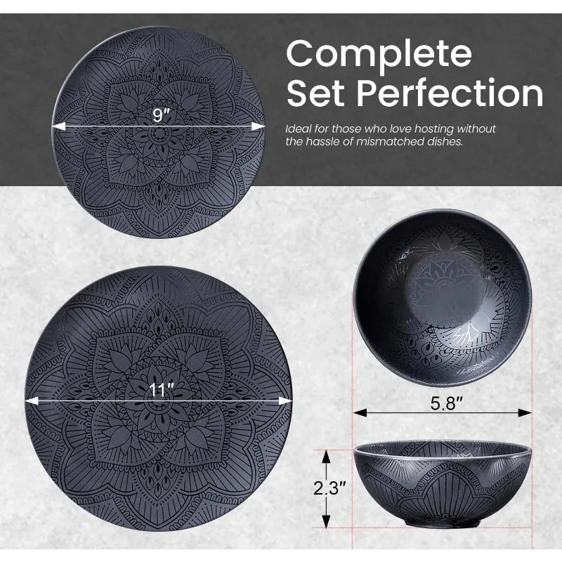 Mandala Ceramic Dinnerware set