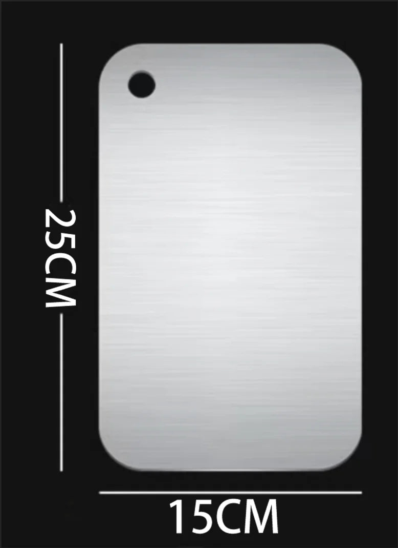 Titanium Kitchen Cutting Boards in Stainless 304 Steel Thickened & Double-Sided