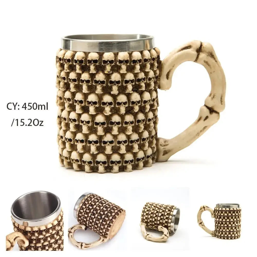 Medieval Dragon Resin Stainless Steel Mug 600ml