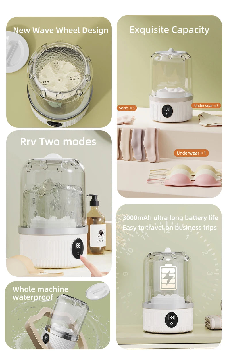 Mini Household Electric Washing Machine - coockeens