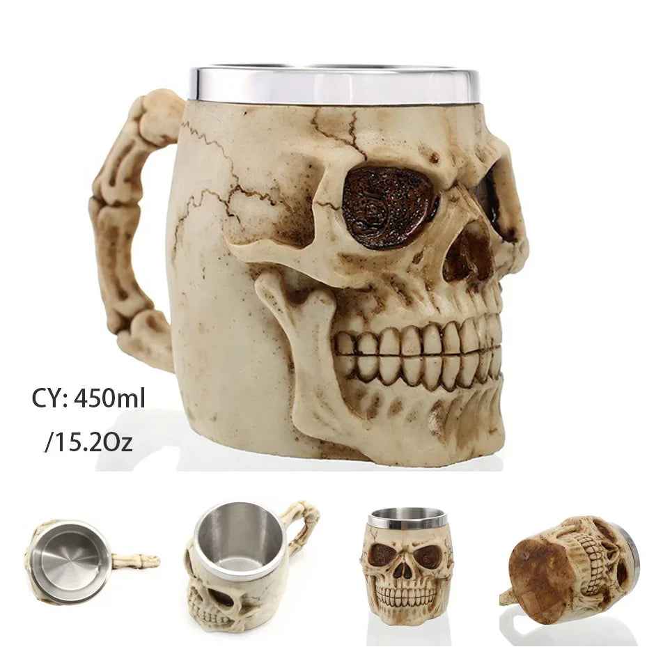 Medieval Dragon Resin Stainless Steel Mug 600ml